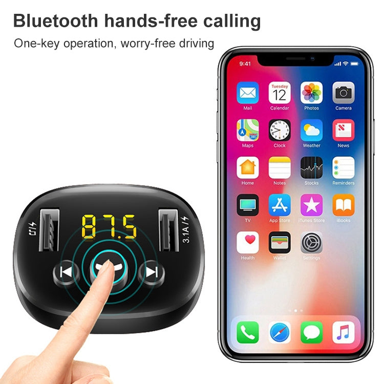 372 Car Multi-functional Smart MP3 Player Dual USB Bluetooth Hands-free Receiver-Reluova