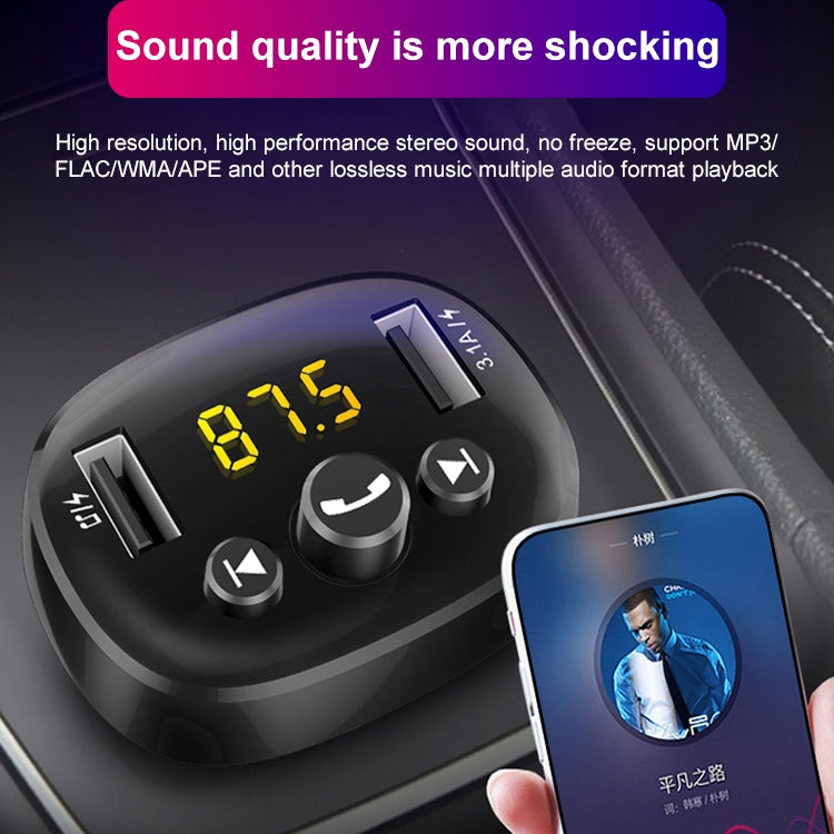 372 Car Multi-functional Smart MP3 Player Dual USB Bluetooth Hands-free Receiver-Reluova