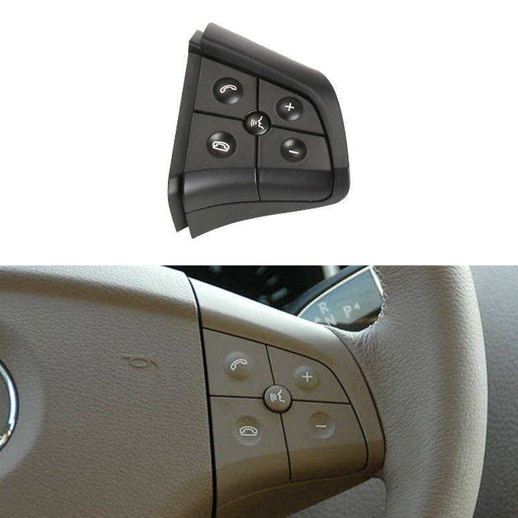 Car Right Side 5-button Steering Wheel Switch Buttons Panel 1648200110 for Mercedes-Benz W164, Left Driving