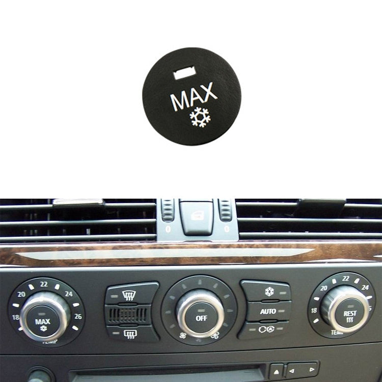 Car Air Conditioner Panel Switch Button MAX Snow Key 6131 9250 196-1 for BMW E60 2003-2010, Left Driving