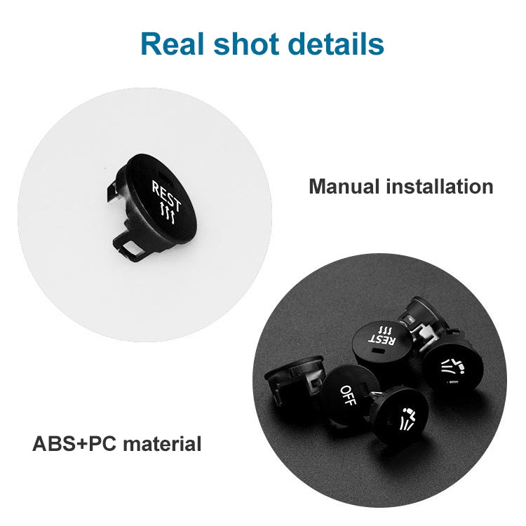 Car Air Conditioner Panel Switch Button MAX Snow Key 6131 9250 196-1 for BMW E60 2003-2010, Left Driving