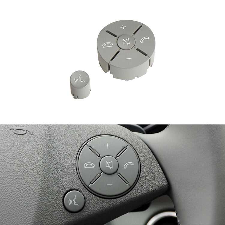 Car Right Side Steering Wheel Switch Buttons Panel for Mercedes-Benz W204 2007-2014, Left Driving