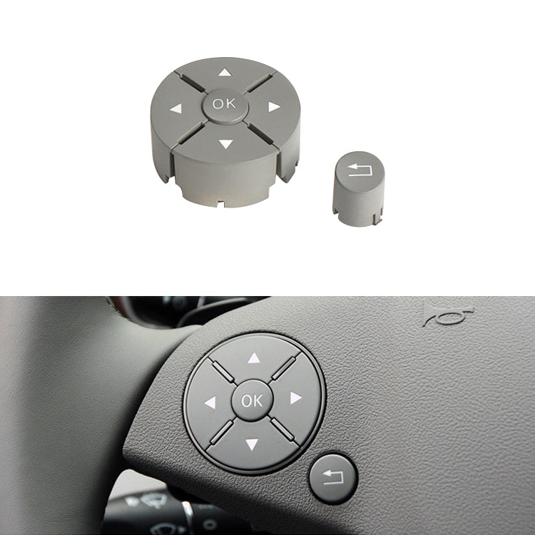 Car Left Side Steering Wheel Switch Buttons Panel for Mercedes-Benz W204 2007-2014, Left Driving