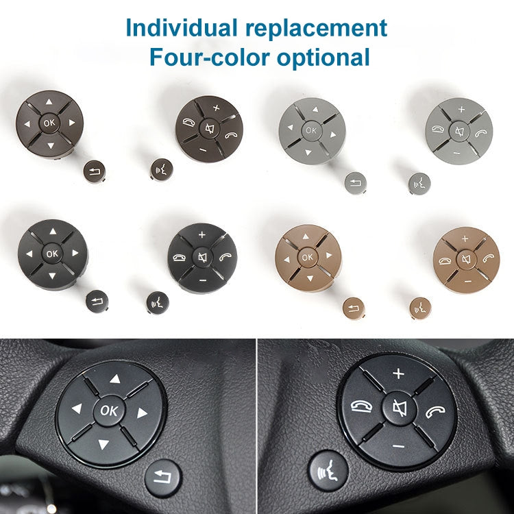 Car Left Side Steering Wheel Switch Buttons Panel for Mercedes-Benz W204 2007-2014, Left Driving