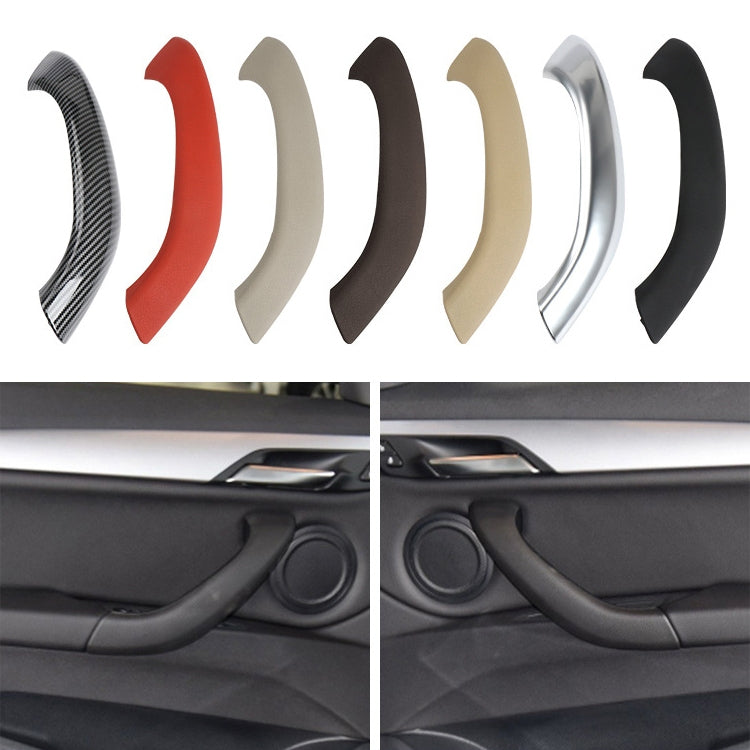 1 Pair Car Inside Doors Handle Pull Trim Cover 51417417513 for BMW X1 2016-, Left Driving