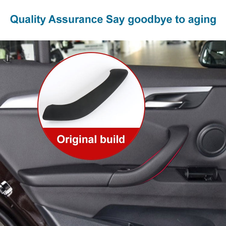 1 Pair Car Inside Doors Handle Pull Trim Cover 51417417513 for BMW X1 2016-, Left Driving