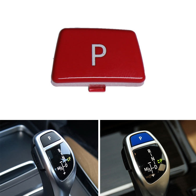 Car Gear Lever Auto Parking Button Letter P Cap for BMW 5 Series 2002-2010, Left Driving