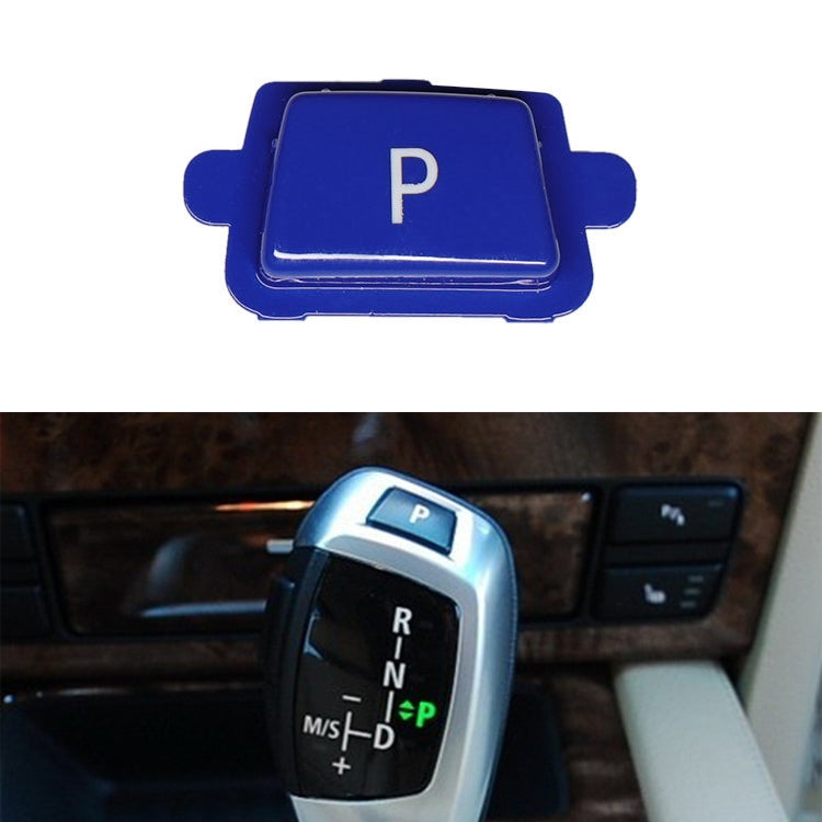 Car Gear Lever Auto Parking Button Letter P Cap for BMW X5 X6 2007-2013, Left Driving