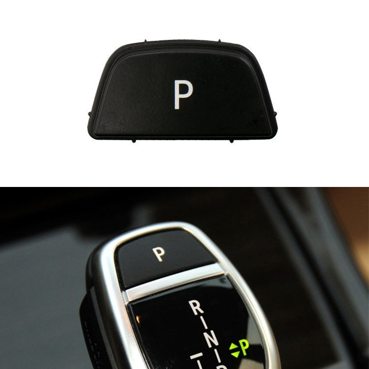 Car Gear Lever Auto Parking Button Letter P Cap for BMW 3 Series F30 2012-2019, Left Driving