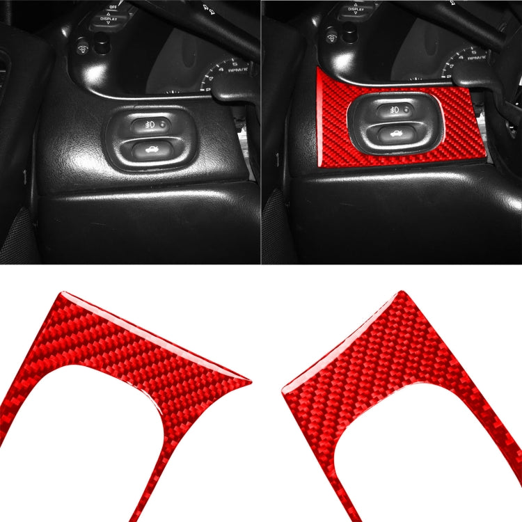 Carbon Fiber Car Headlight Switch Panel Sticker for Chevrolet Corvette C5 1998-2004, Left Drive ÎҵÄÉ̵ê