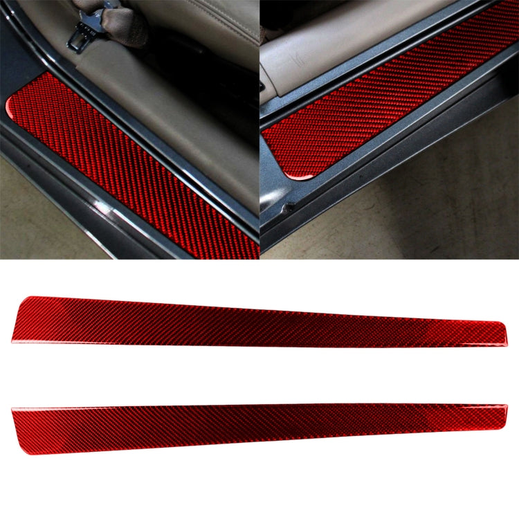 2 in 1 Car Carbon Fiber Threshold Sticker for Chevrolet Corvette C5 1998-2004, Left Drive-Reluova