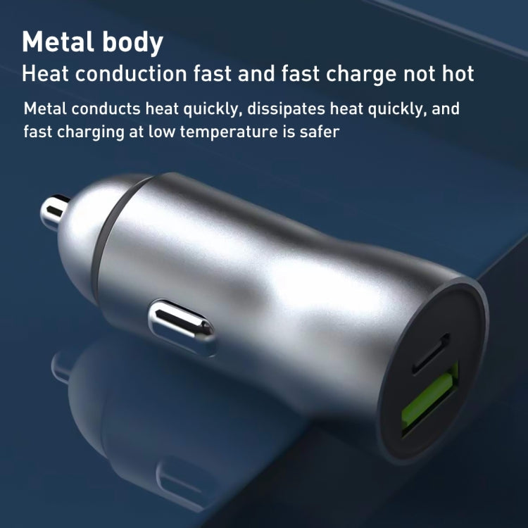 20W PD+22.5W USB Ports Car Charger, Compatible with Android and IOS