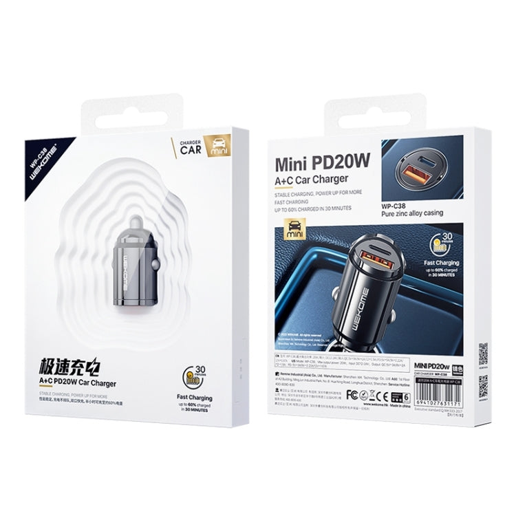 WK WP-C38 Mini PD20W USB + Type-C Car Charger ÎҵÄÉ̵ê