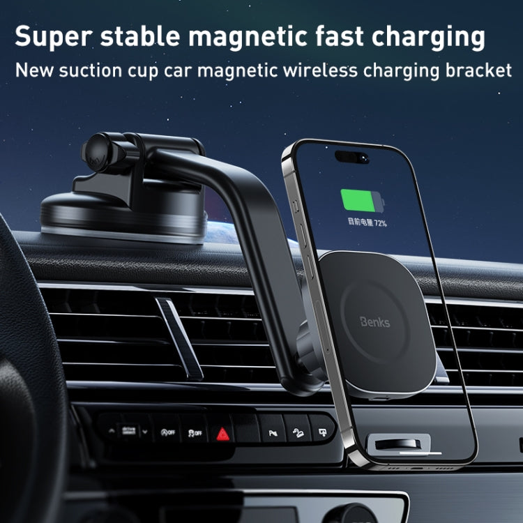 Benks CZ02 Pro 15W Magnetic Wireless Car Charger Phone Holder ÎҵÄÉ̵ê