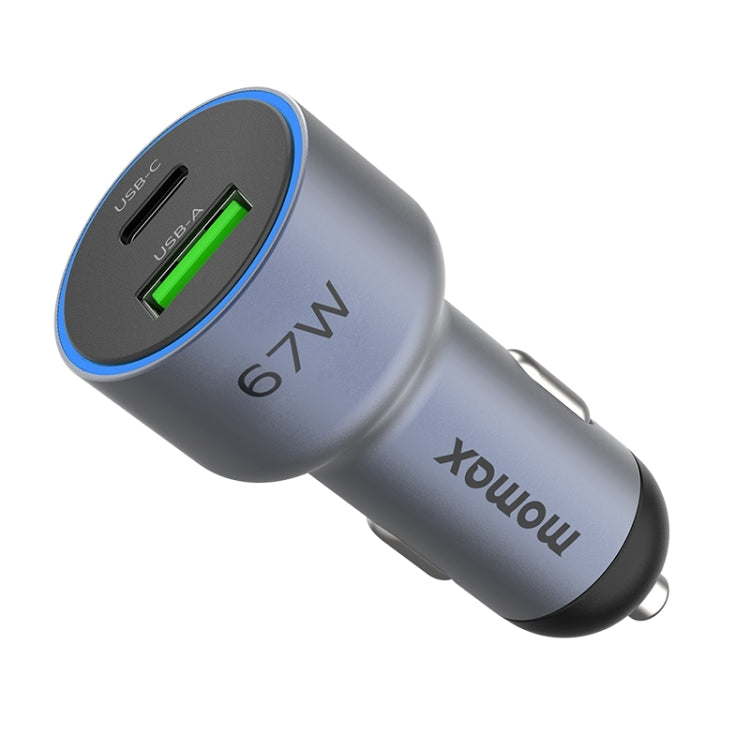 MOMAX UC16E 67W USB-C / Type-C + USB Dual Ports Car Charger ÎҵÄÉ̵ê