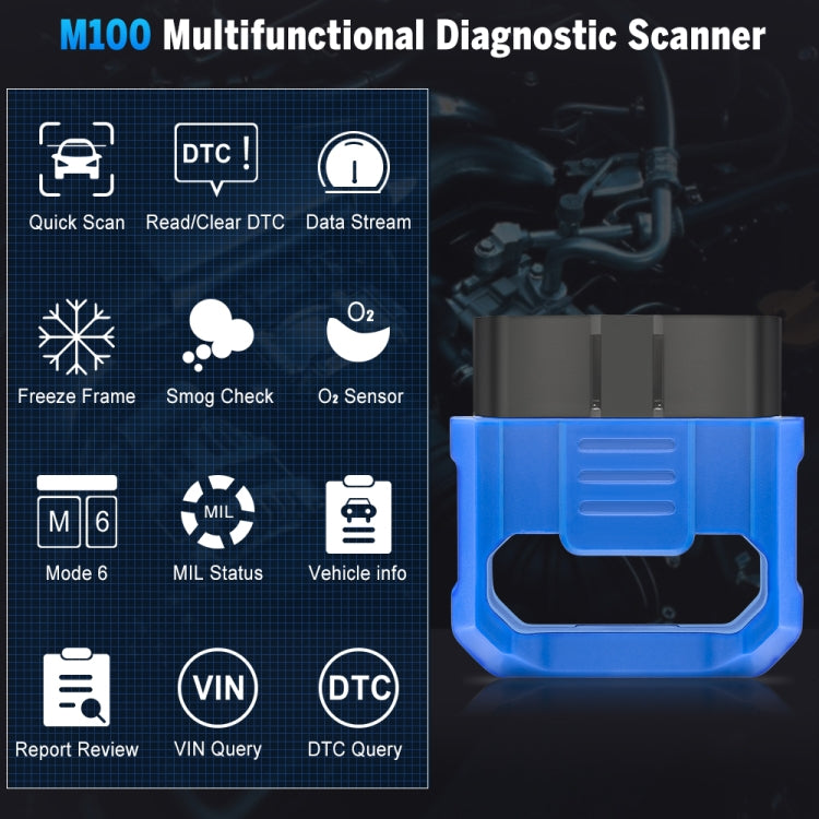 M100 ELM327 Bluetooth 4.0 OBD2 Fault Diagnostic Scanner ÎҵÄÉ̵ê