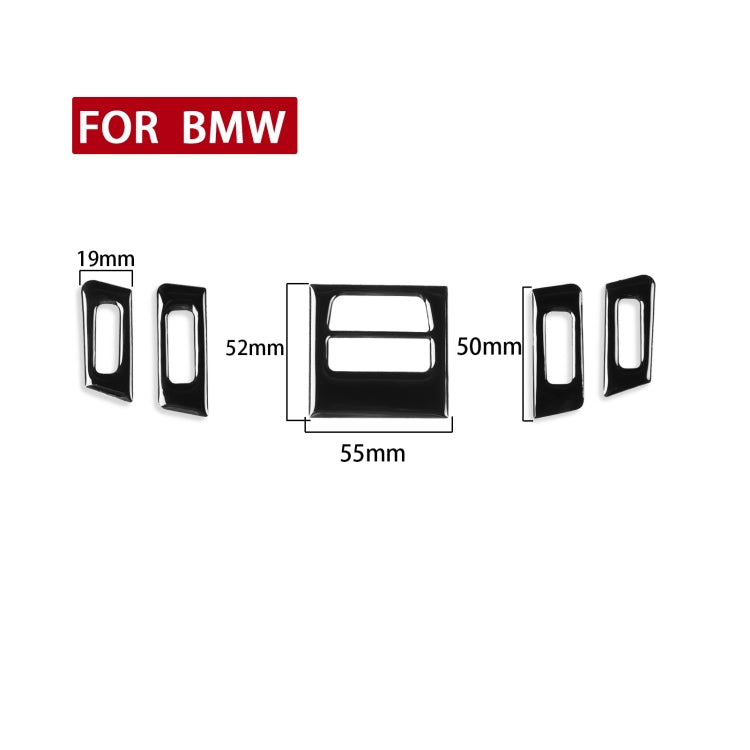 For BMW 3 Series E90/E92/E93 2005-2012 5pcs Low Allocation Car Air conditioner Air Outlet Decorative Sticker, Left and Right Drive Universal ÎҵÄÉ̵ê