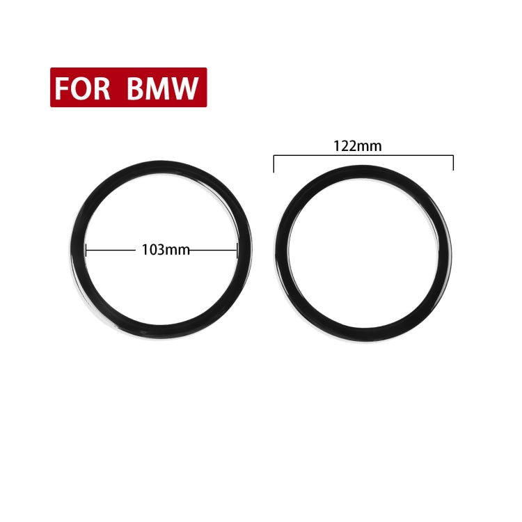 For BMW 3 Series E90 2008-2012 2pcs Car Universal Horn Circle Decorative Sticker, Left and Right Drive Universal ÎҵÄÉ̵ê