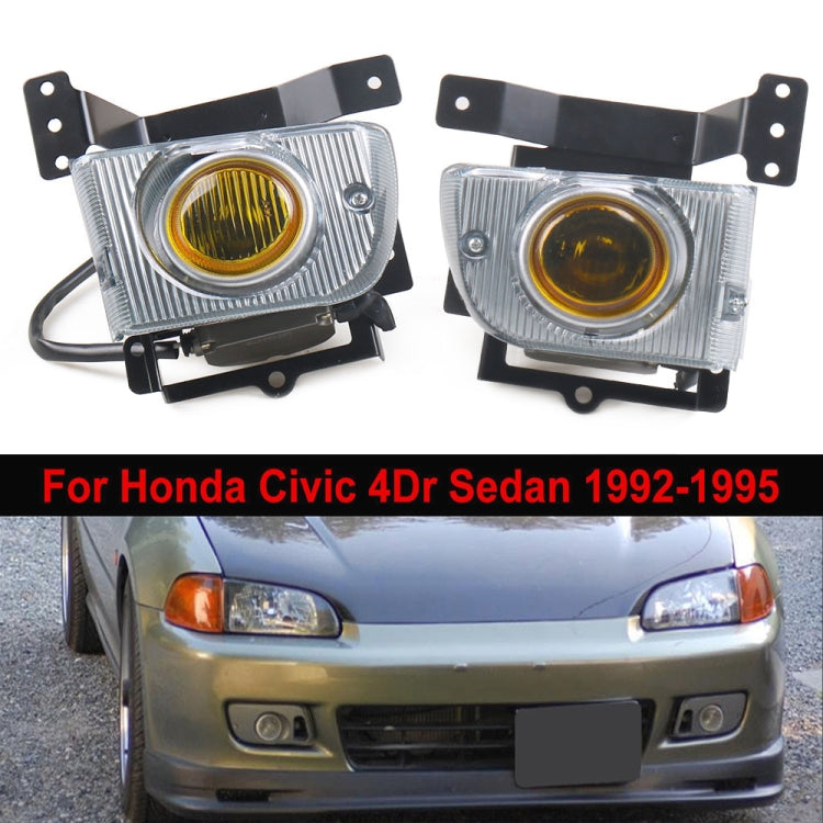 For Honda Civic 4-door 1992-1995 Car Front Fog Lamp with Switch Button