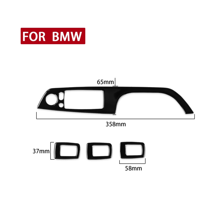 For BMW 3 Series E90/320i/325i 2005-2012 Car Left Drive Window Lifting Panel with Folding Key Decorative Sticker, Diameter: 35.8cm ÎҵÄÉ̵ê