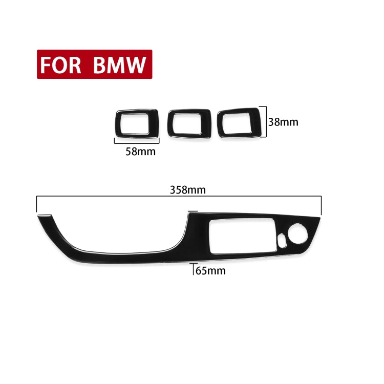 For BMW 3 Series E90/320i/325i 2005-2012 Car Left Drive Window Lifting Panel without Folding Key Decorative Sticker, Diameter: 35.8cm ÎҵÄÉ̵ê