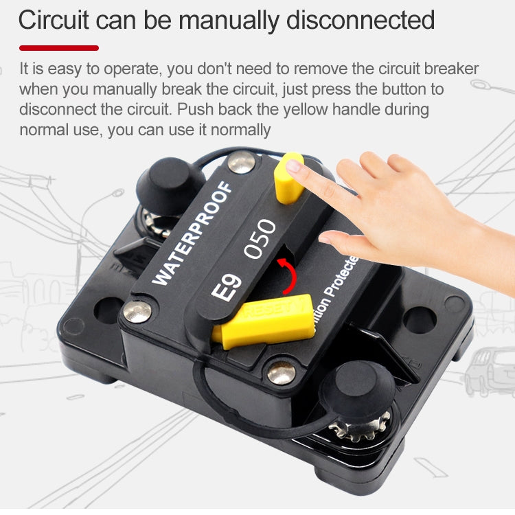 Off-road Vehicle / Automatic 50A Manual Circuit Breaker Overcurrent Protector ÎҵÄÉ̵ê