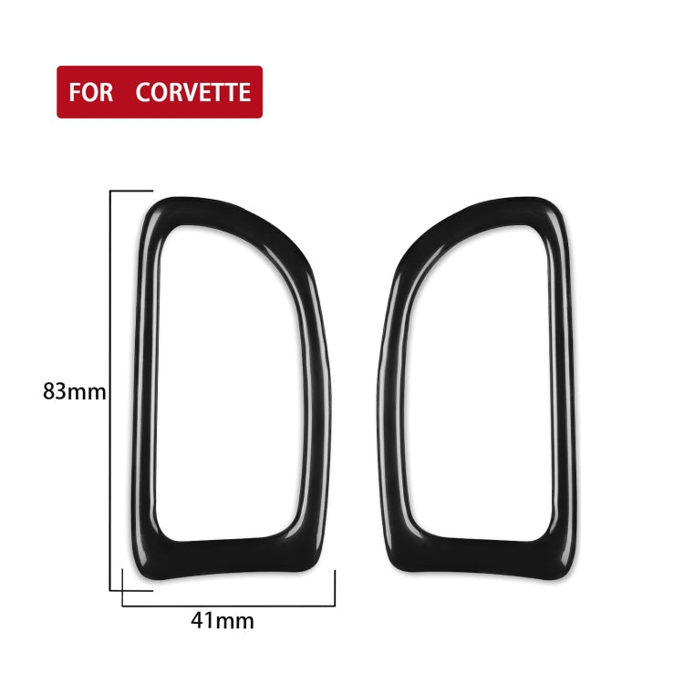 For Chevrolet Corvette C7 2014-2019 Car Dashboard Defogging Vent Decorative Sticker, Left Drive ÎҵÄÉ̵ê