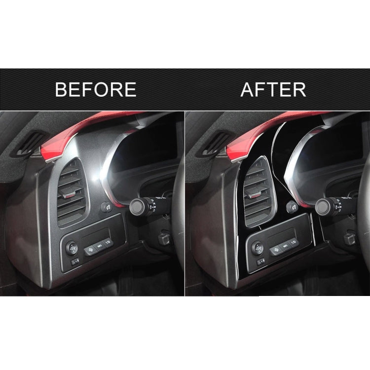 For Chevrolet Corvette C7 2014-2019 Car Left + Middle Air Outlet Panel Decorative Sticker, Left Drive ÎҵÄÉ̵ê