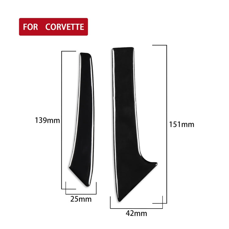 For Chevrolet Corvette C7 2014-2019 5 in 1 Car Central Handle Both Side Decorative Sticker, Left Drive ÎҵÄÉ̵ê