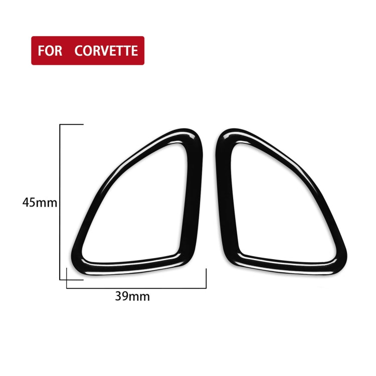 For Chevrolet Corvette C7 2014-2019 Car Door Horn Decorative Sticker, Left Drive ÎҵÄÉ̵ê