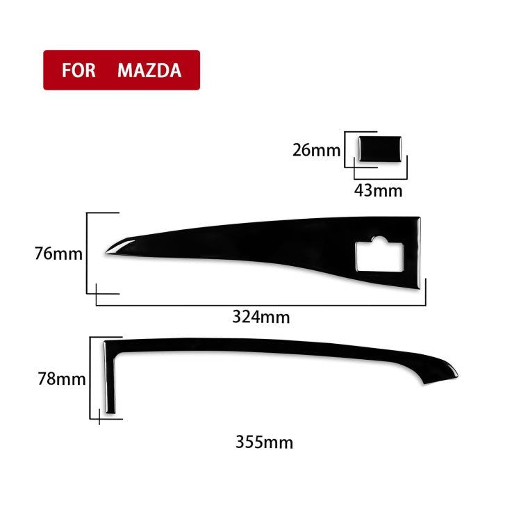 For Mazda 3 Axela 2010-2013 Car Central Display Screen with USB Decorative Sticker, Left Drive ÎҵÄÉ̵ê