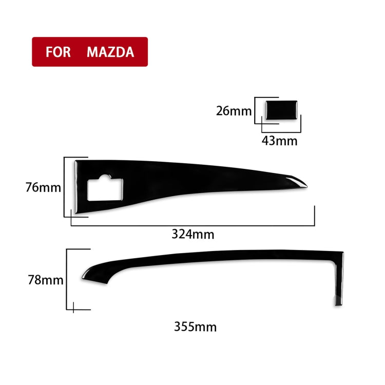 For Mazda 3 Axela 2010-2013 Car Central Display Screen with USB Decorative Sticker, Right Drive ÎҵÄÉ̵ê