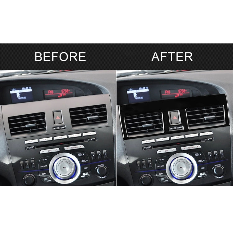 For Mazda 3 Axela 2010-2013 2 in 1 Car Central Vent Set B Decorative Sticker, Left Drive ÎҵÄÉ̵ê