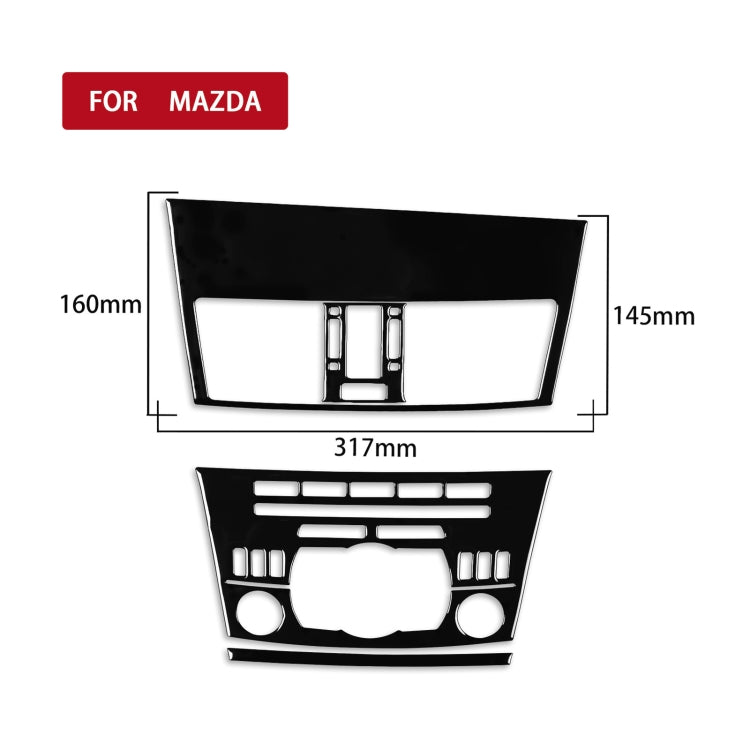 For Mazda 3 Axela 2010-2013 4 in 1 Car Central Control Radio Set A Decorative Sticker, Left Drive ÎҵÄÉ̵ê