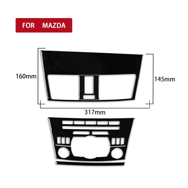 For Mazda 3 Axela 2010-2013 4 in 1 Car Central Control Radio Set B Decorative Sticker, Left Drive ÎҵÄÉ̵ê