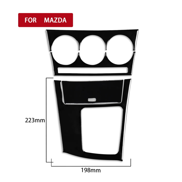 For Mazda 3 Axela 2010-2013 4 in 1 Car AC Gear Frame Set A Decorative Sticker, Right Drive ÎҵÄÉ̵ê