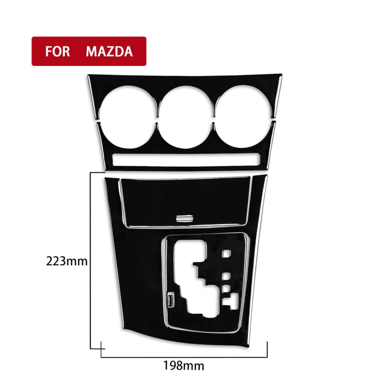 For Mazda 3 Axela 2010-2013 6 in 1 Car AC Gear Panel Set A Decorative Sticker, Right Drive ÎҵÄÉ̵ê