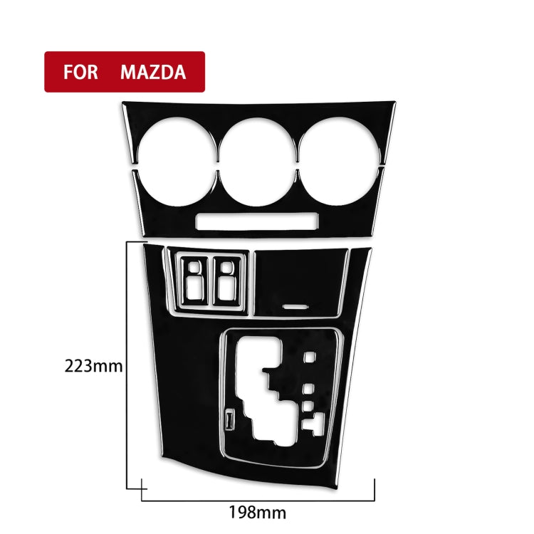 For Mazda 3 Axela 2010-2013 9 in 1 Car AC Gear Panel Set D Decorative Sticker, Right Drive ÎҵÄÉ̵ê