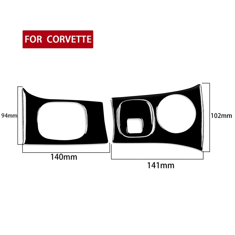 For Chevrolet Corvette C5 1998-2004 Car Key Panel + Headlight Switch Decorative Sticker, Left Drive ÎҵÄÉ̵ê