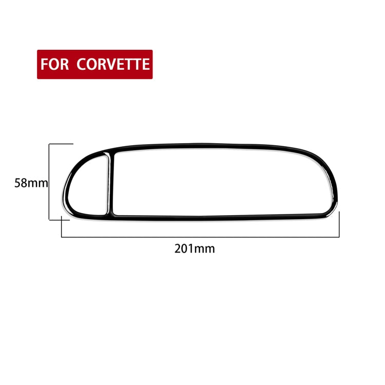 For Chevrolet Corvette C5 1998-2004 Car Central Vent Decorative Sticker, Left Drive ÎҵÄÉ̵ê