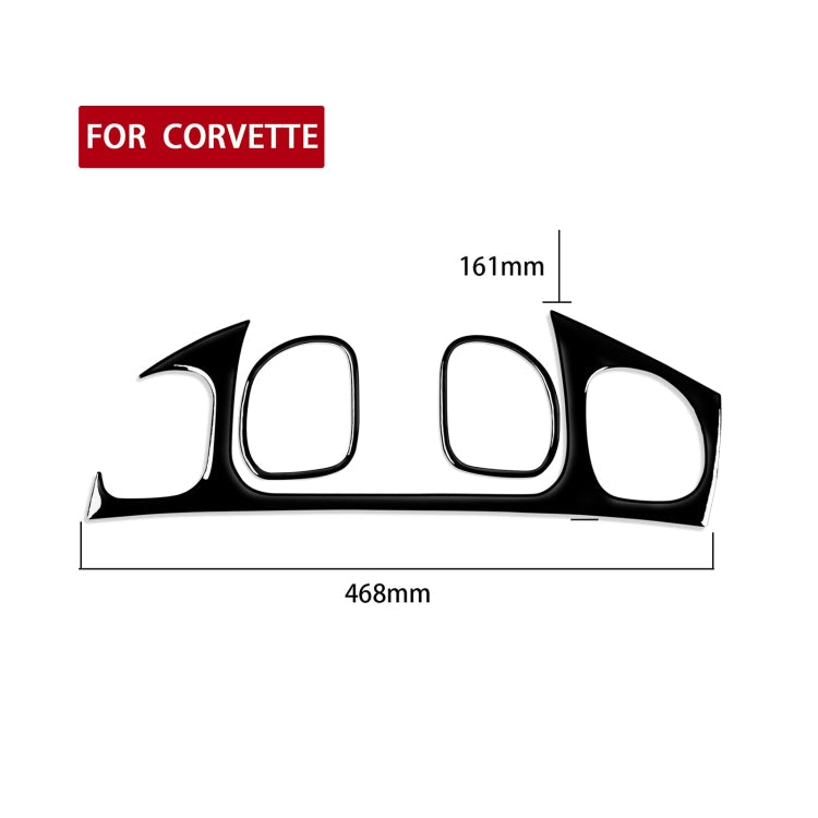 For Chevrolet Corvette C5 1998-2004 Car Copilot Air Outlet Set Decorative Sticker, Left Drive ÎҵÄÉ̵ê