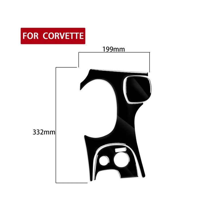 For Chevrolet Corvette C5 1998-2004 3 in 1 Car Gear Panel B Decorative Sticker, Left Drive ÎҵÄÉ̵ê