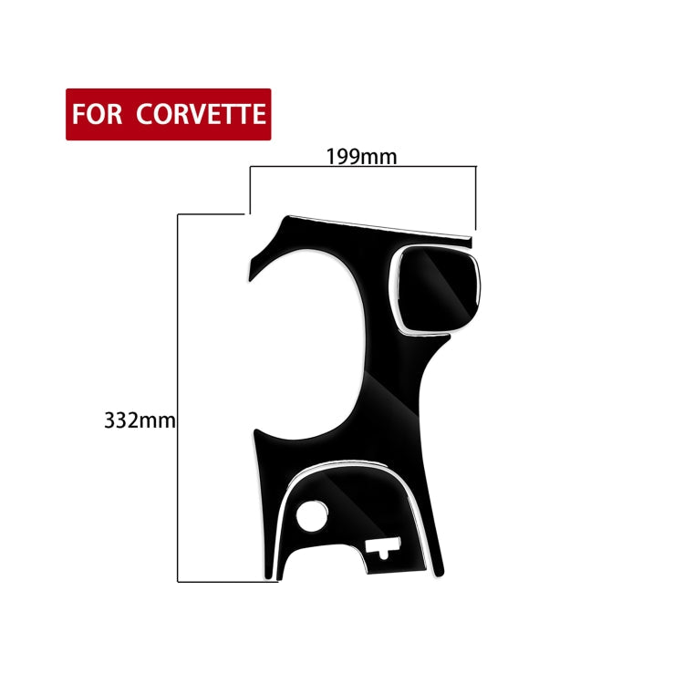 For Chevrolet Corvette C5 1998-2004 3 in 1 Car Gear Panel C Decorative Sticker, Left Drive ÎҵÄÉ̵ê