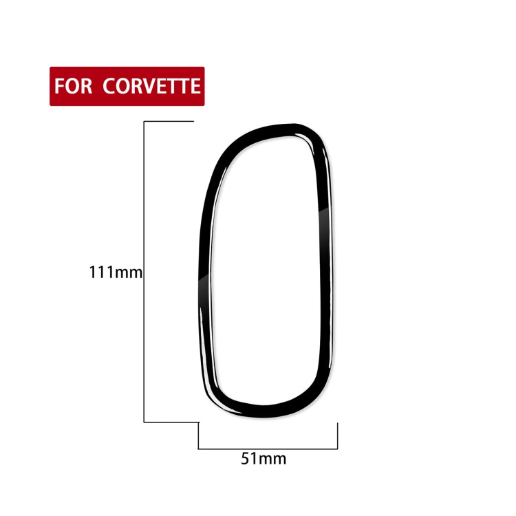 For Chevrolet Corvette C5 1998-2004 Car Driver Side Door Air Outlet Ring Decorative Sticker, Left Drive ÎҵÄÉ̵ê