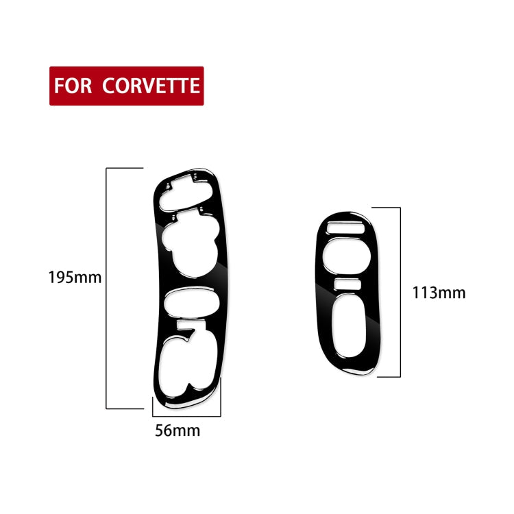 For Chevrolet Corvette C5 1998-2004 2 in 1 Car Door Control Panel with Memory Seat Decorative Sticker, Left Drive ÎҵÄÉ̵ê