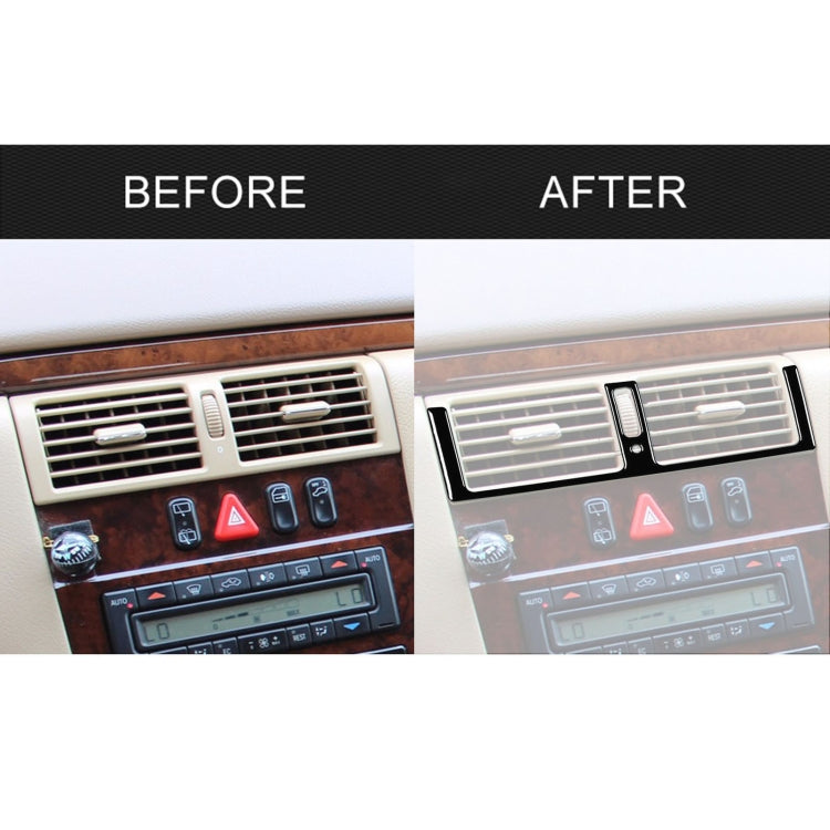 For Mercedes-Benz E-Class W210 1996-2002 Car Central AC Air Outlet Decorative Sticker, Left and Right Drive Universal ÎҵÄÉ̵ê