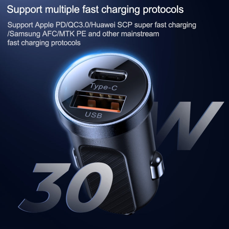 JOYROOM C-A08 30W Mini PD+QC3.0 Dual-port Smart Car Charger