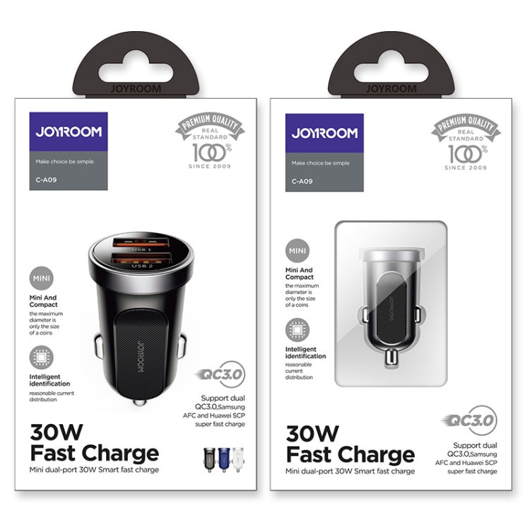 JOYROOM C-A09 30W Mini Dual QC3.0 Smart Car Charger