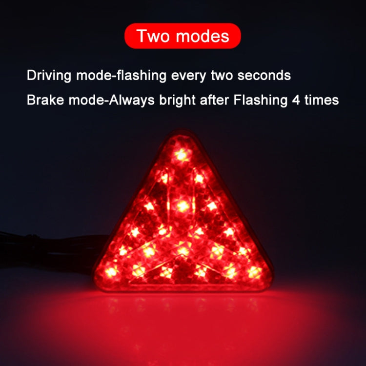 Bicycle / Mountain Bike X Style Triangle Pilot Light LED Tail Light Reluova