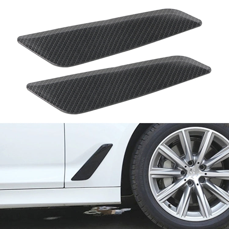 Car ABS Fender Decorative Sticker for BMW 5 Series 525Li 530Li, Carbon Fiber Texture ÎҵÄÉ̵ê